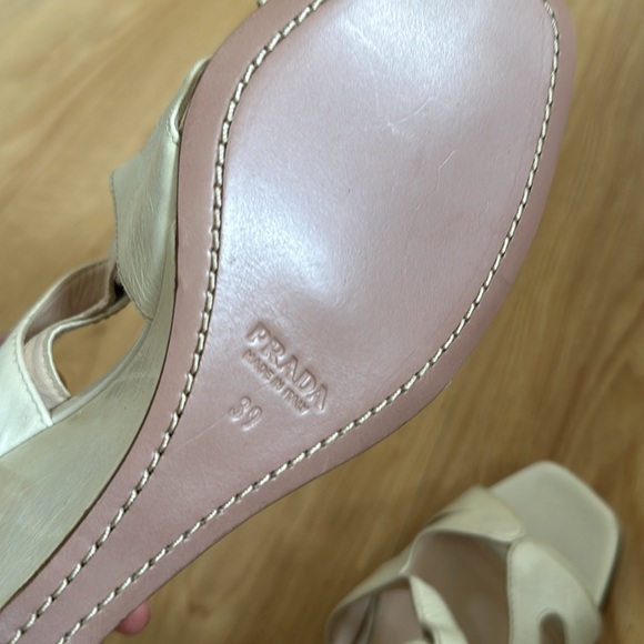 Prada Sandal beige . New . Never used . 39 size 8,5 - Picture 5 of 6